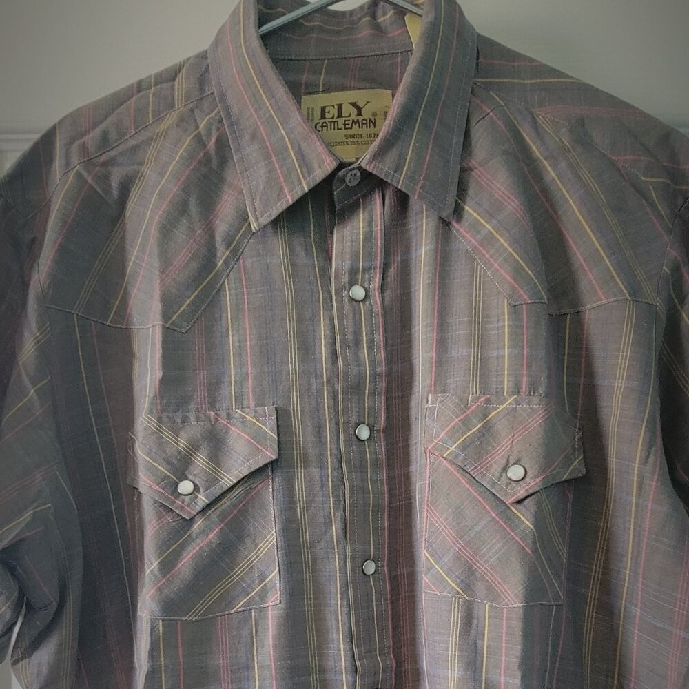 Men's Vintage Pearl Snap Westernwear Shirt